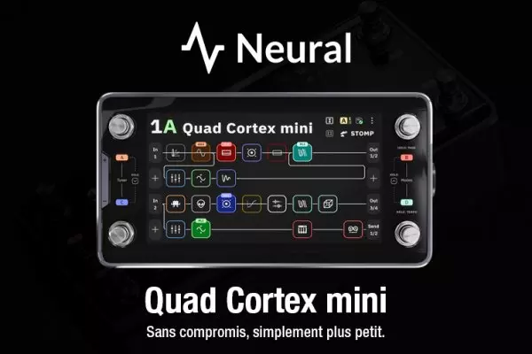 Processeur d�effets Quad Cortex mini. Petit format. Son �norme.